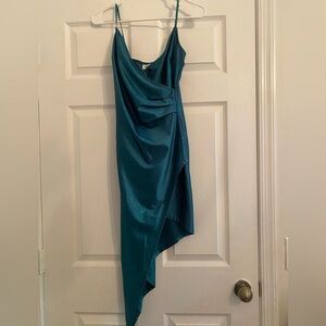 Hunters green homecoming dress